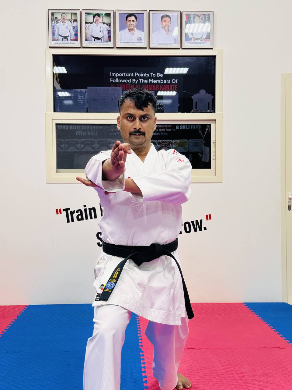 Sensei performing kata