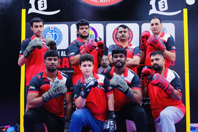 Kickboxing team at Al Teneen Al Ahmar