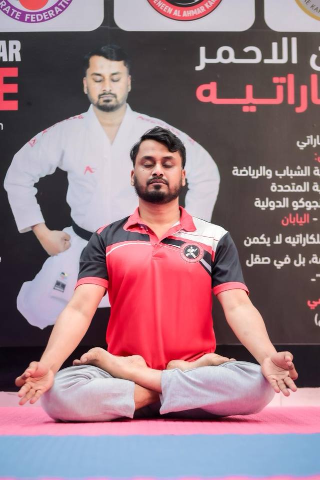 Yoga and meditation session